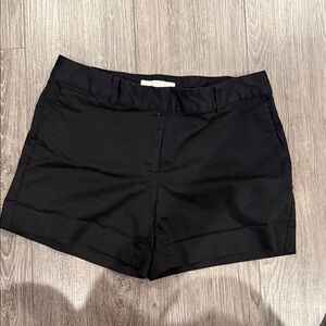 Michael Kors Black High-Waist Tailored Shorts